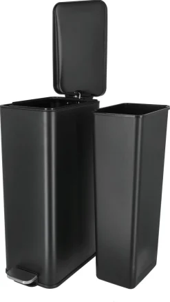 Pedalhink 20 liter rektangulär, svart