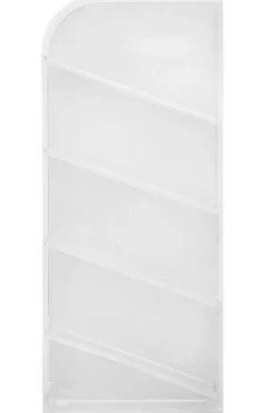 Pennställ med flera fack, transparent plast