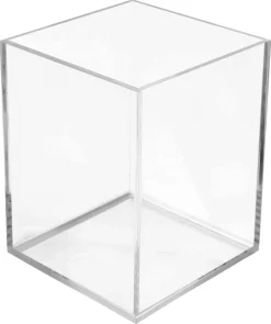 Pennställ för skrivbord, transparent plast