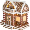 Pepparkakshus med LED-belysning