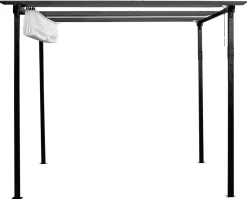 Pergola med soltak 2,9 x 2,9 meter