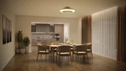 Philips Amigo takfläkt med LED-belysning, vit, dimbar
