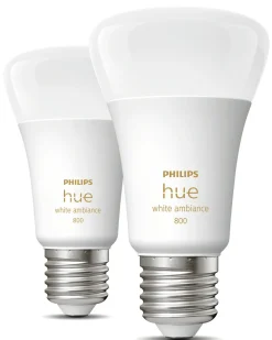 Philips Hue Ambiance LED-lampa 6 W E27, 2-pack, Bluetooth