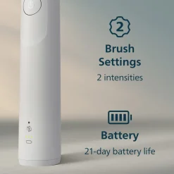Philips Sonicare 5300 Duo eltandborste svart, vit, 2-pack