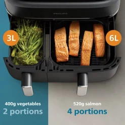Philips Airfryer 3000 Series dubbel, 9 l, NA351/00