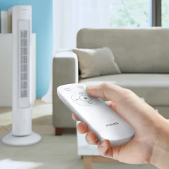 Philips CX5535 pelarfläkt med fjärrkontroll tyst, 40 W