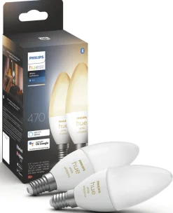 Philips Hue Ambiance LED-lampa 4 W E14, 2-pack
