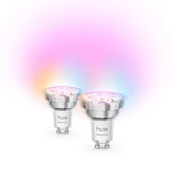 Philips Hue Essential GU10 smart LED-reflektorlampa 4,7 W, 2-pack