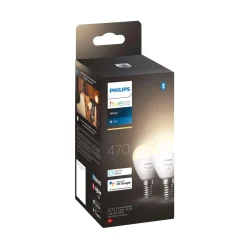 Philips Hue White E14 LED klotlampa 5,1 W, 2-pack
