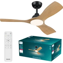 Philips Olas stor takfläkt med belysning, 106 cm