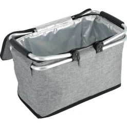Picknickkorg kylväska, aluminium, 22 liter, grå