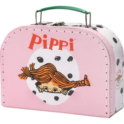 Pippiväska i papp, rosa, från 3 år