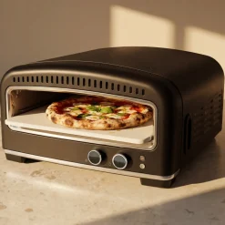Pizzaugn elektrisk, med pizzasten, 2200 W 450 °C