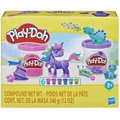 Play-Doh Sparkle glitter leklera 6-pack, från 2 år