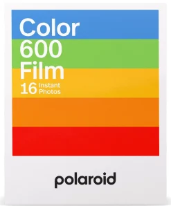 Polaroid 600 färgfilm med vit ram, 107 x 88 mm