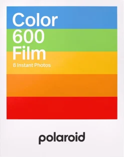 Polaroid 600 färgfilm med vit ram, 107 x 88 mm