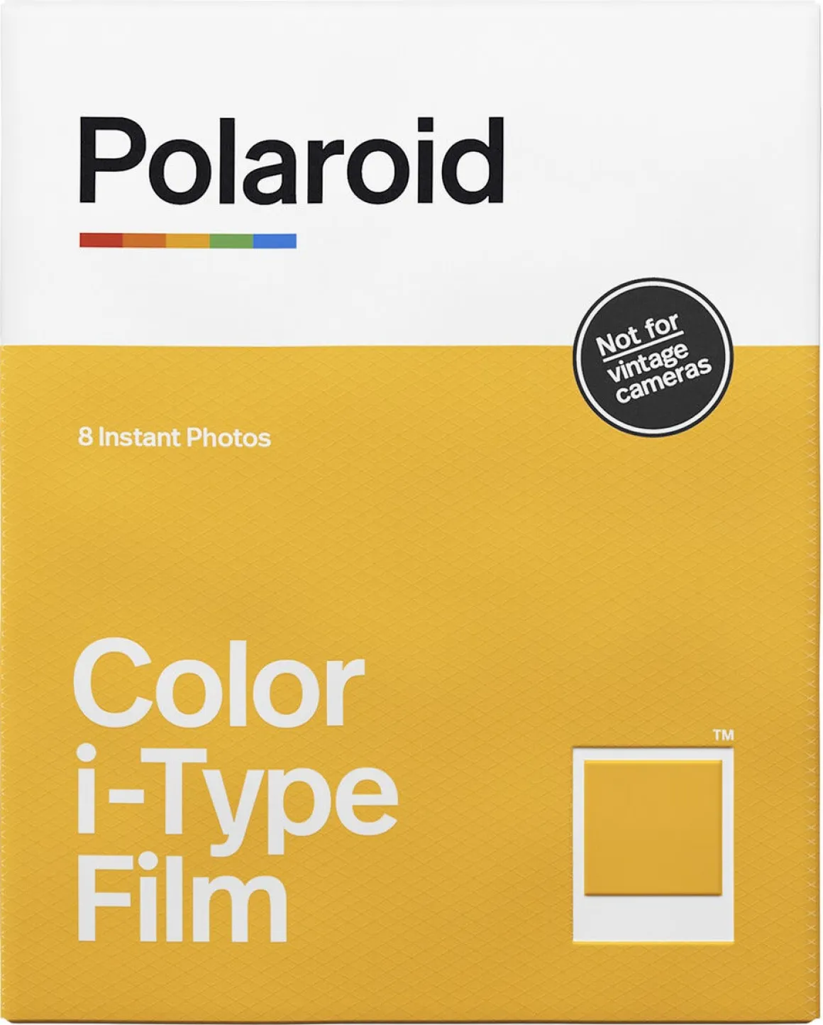 Polaroid i-Type färgfilm med vit ram, 107 x 88 mm