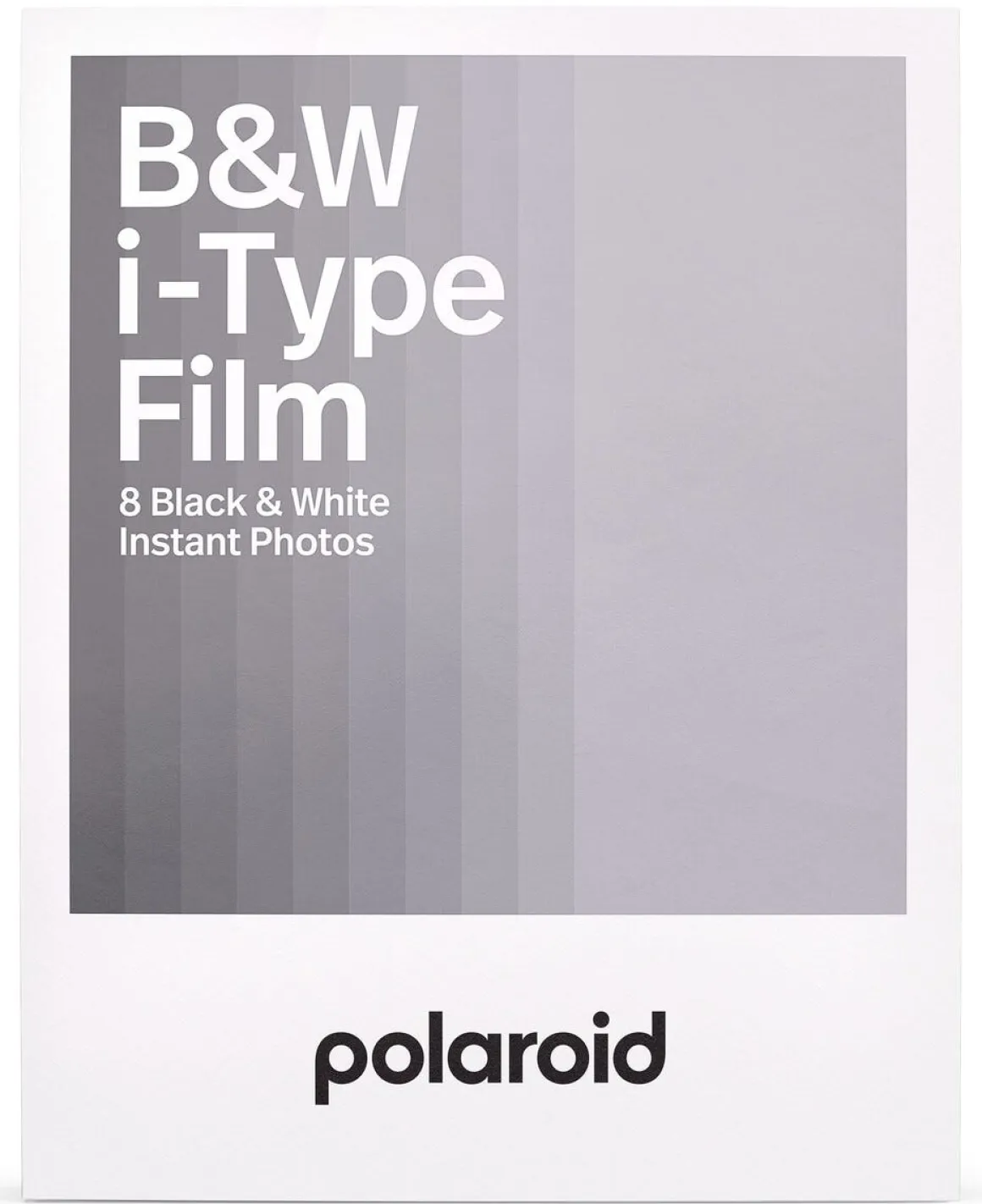 Polaroid i-Type svartvit film med vit ram, 8 bilder
