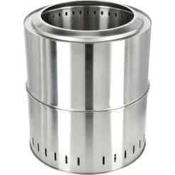 Portabel eldstad med grillgaller, utomhus, 38 x 44 cm
