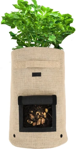 Potatiskruka i jute, 32 liter