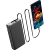 Powerbank med sladd, USB-C, 20 000 mAh