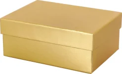 Presentask liten, guld, 100 x 150 x 60 mm