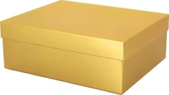 Presentask stor, guld, 200 x 250 x 90 mm