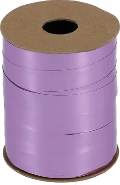 Presentsnöre på rulle, plast, lila, 20 m