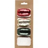 Presentsnöre plast röd/guld/grön/vit 5 mm x 20 m 4-pack