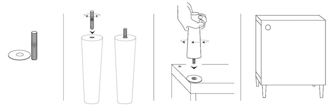Prettypegs möbelben Carl 170 mm 1-pack