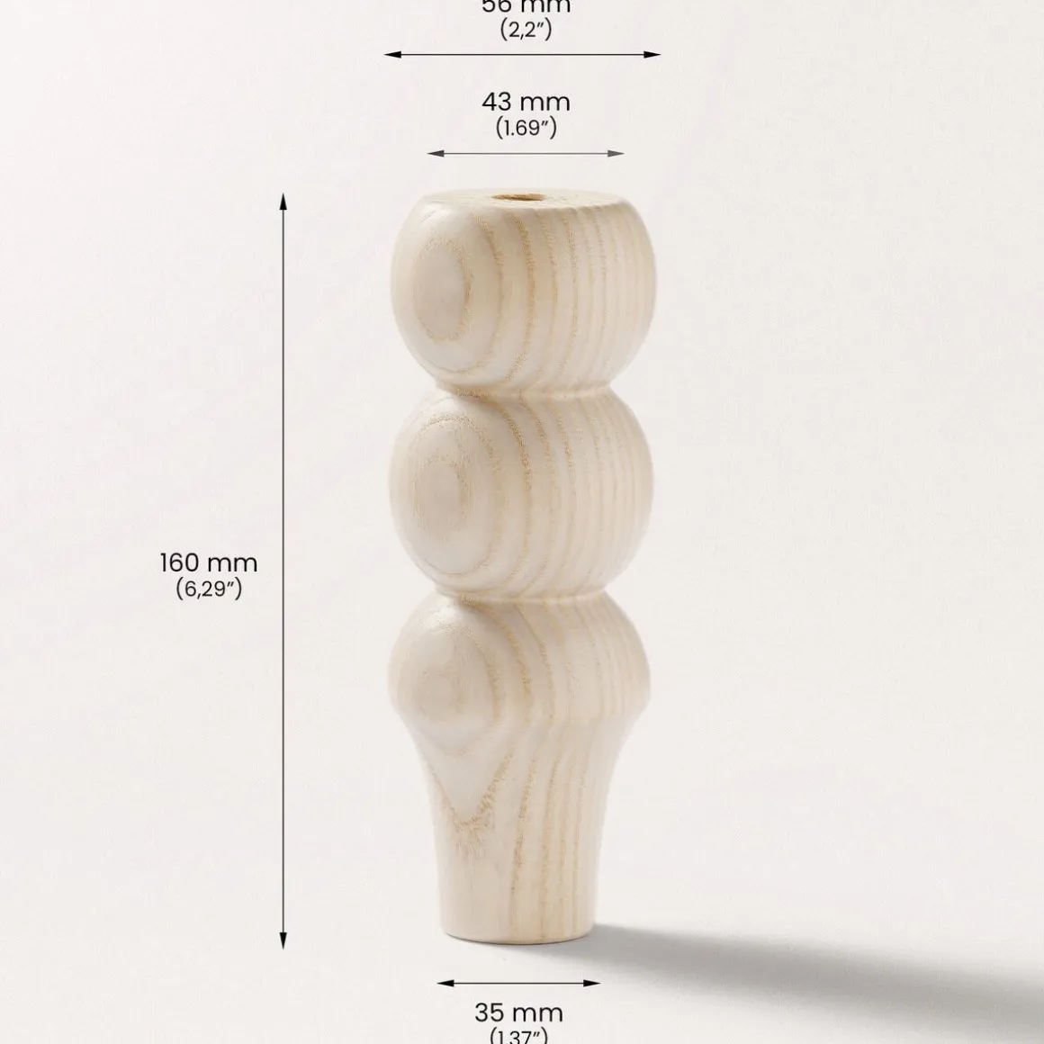 Prettypegs möbelben Siri 160 mm Raw, 1-pack