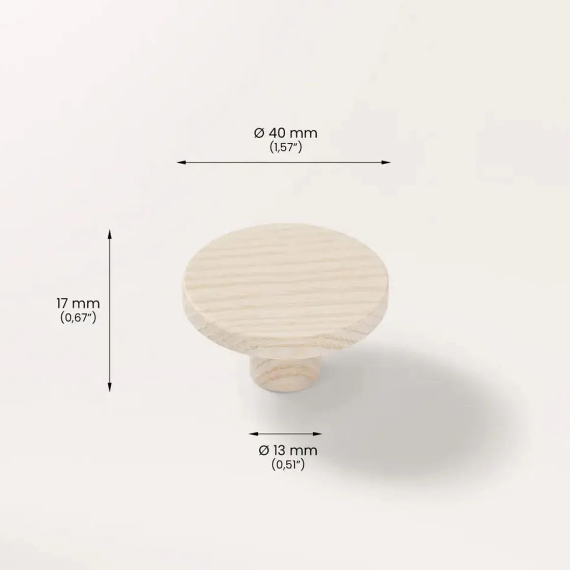 Prettypegs möbelknopp Lilian 40 mm 1-pack