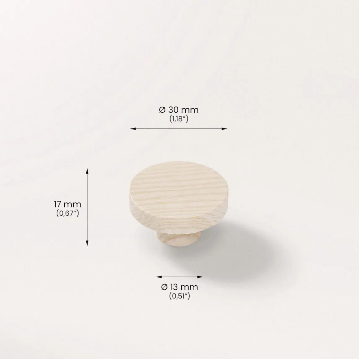 Prettypegs möbelknopp Lilian 30 mm 1-pack