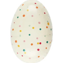 Påskägg papper, med färgglada motiv, 15 cm