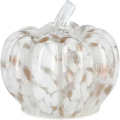 Pumpalampa bordslampa i glas, batteridriven, 14 cm