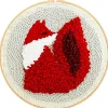 Punch Needle broderikit djurmotiv, för vuxna