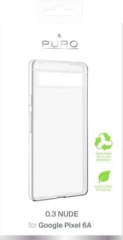 Puro mobilskal 0.3 Nude för Google Pixel 6a, genomskinligt