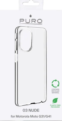 Puro mobilskal 0.3 Nude för Motorola Moto G41/G31