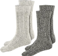 Raggsockor melerade, 2-pack
