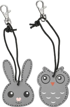 Reflexhänge kanin och uggla, Clas Ohlson, 2-pack