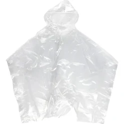 Regnponcho transparent onesize med tryckknappar