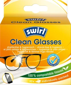 Rengöringsservetter för glasögon Swirl 30-pack