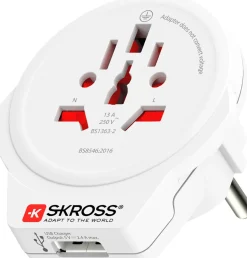 Reseadapter SKROSS World to Europe USB