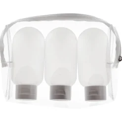 Reseförpackningar för shampoo och hudvård, 3-pack