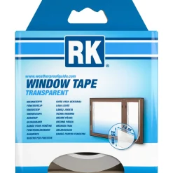 RK fönstertejp 25 mm x 14 m, transparent tätningstejp