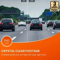 Road Angel Halo Start dashcam bilkamera fram, svart