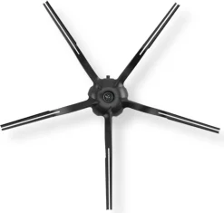 Roborock Sidoborstar svart 5-armad gummi, 2-pack