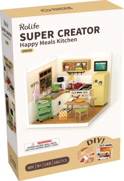 Rolife Super Creator miniatyrrum Happy Meals Kitchen, från 14 år