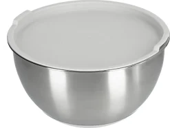 Rostfria skålar med lock, 3-pack