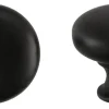 Rund knopp, svart smide
